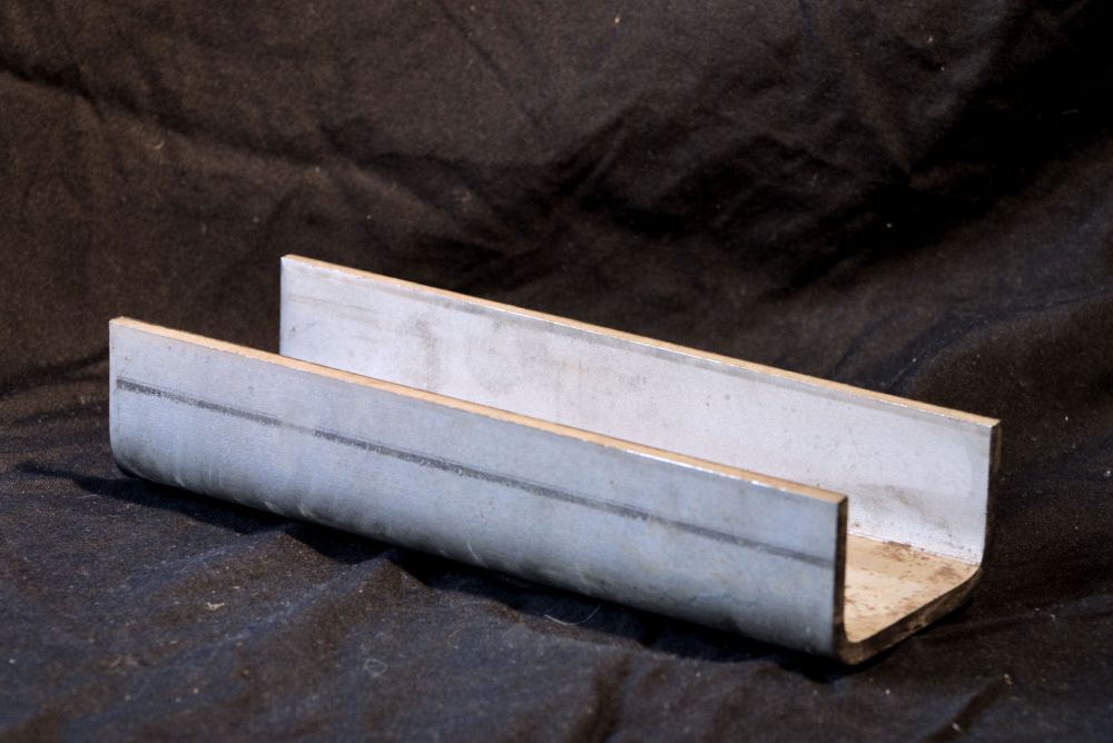 Edelstahl U-Stahl 80 x 45 x 215 mm