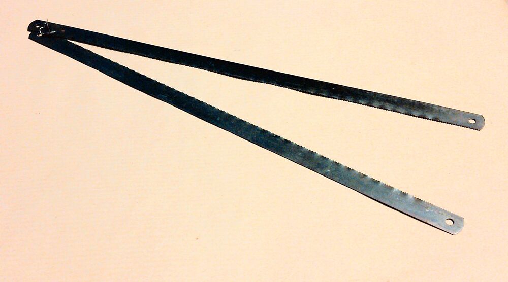 2 x Metall Sägeblatt für Handbügelsäge 300 mm