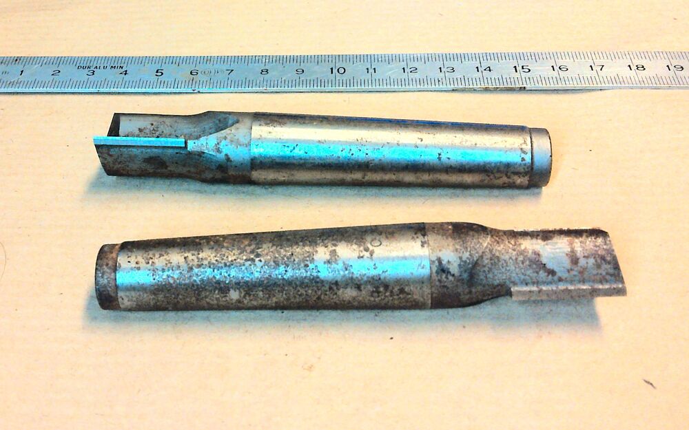 2 Langlochfräser C 20x22 mm HSS MK 2 mit Anzugsgewinde