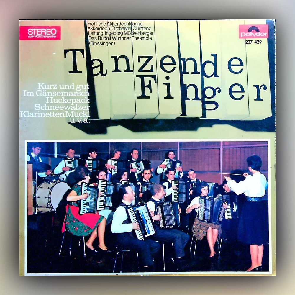 Akkordeon-Orchester Quintenz - Tanzende Finger - Fröhliche Akkordeonklänge - Vinyl