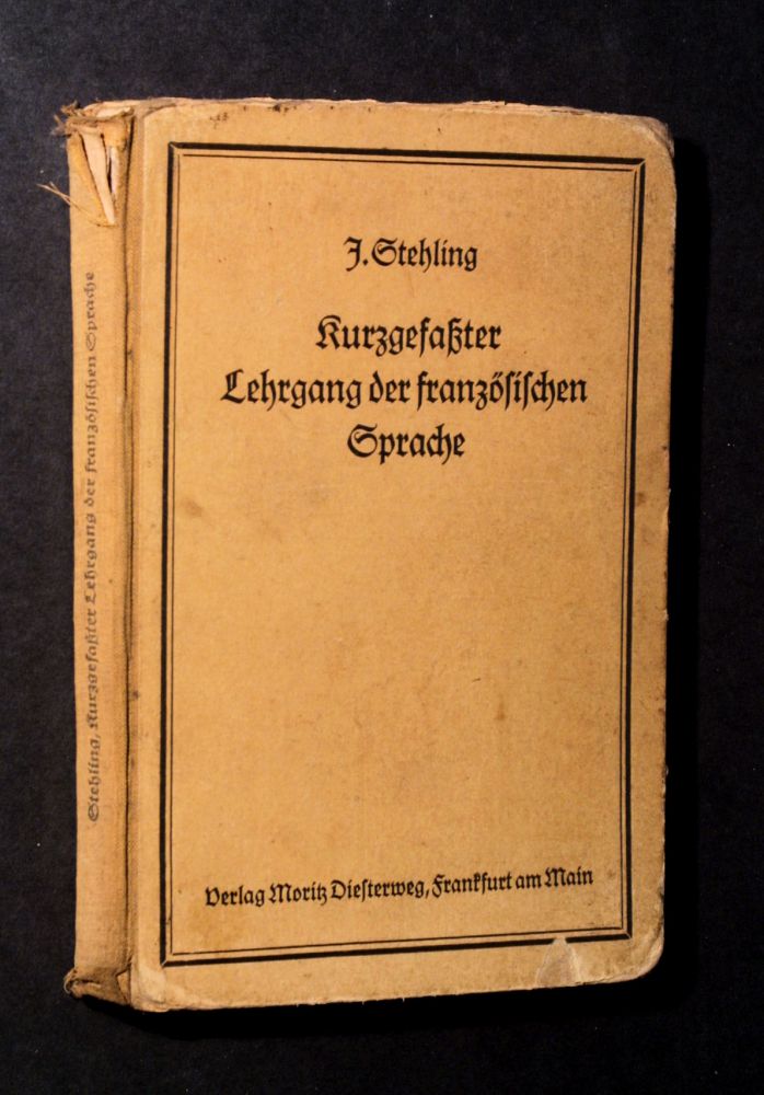 Jacob Stehling - Kurzgefaßter Lehrgang der französischen Sprache - Buch
